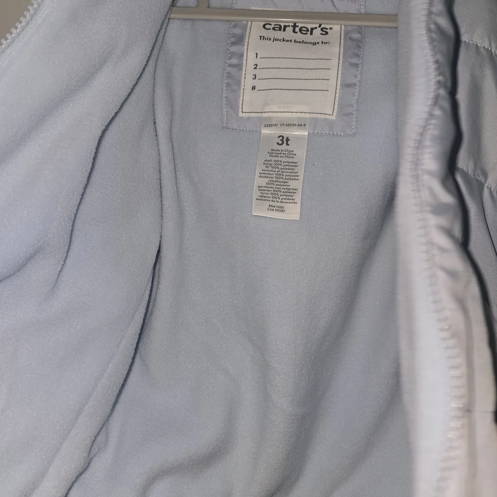 Carter's Soft Blue Quilted Jacket
